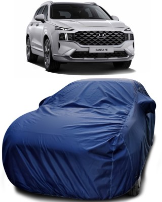 Gavya Car Cover For Hyundai Santa Fe Facelift (With Mirror Pockets)(Blue)