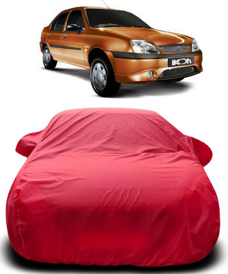 ProRox Car Cover For Ford Ikon (With Mirror Pockets)(Red)