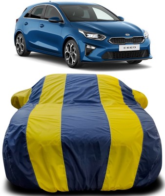 Gavya Car Cover For Kia ceed (With Mirror Pockets)(Blue, Yellow)