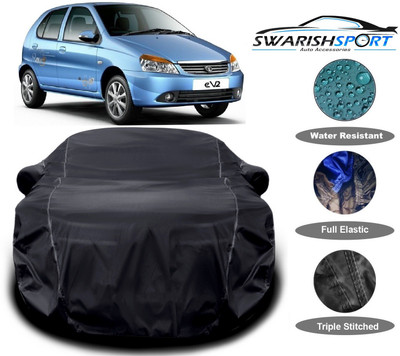 Swarish Car Cover For Tata Indica eV2 (With Mirror Pockets)(Black)