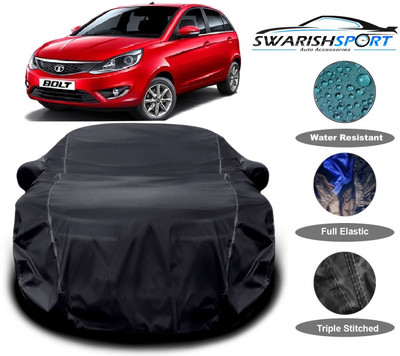Swarish Car Cover For Tata Bolt (With Mirror Pockets)(Black)