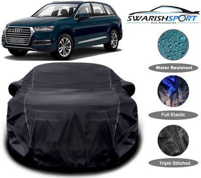 Swarish Car Cover For Audi Q7 (With Mirror Pockets)(Black)