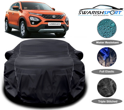 Swarish Car Cover For Tata Harrier (With Mirror Pockets)(Black)