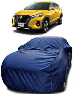 Elegance Car Cover For Nissan Kicks (With Mirror Pockets)(Blue)