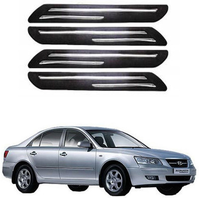 RONISH Rubber Car Bumper Guard(Black, Pack of 4, Hyundai, Sonata Embera)