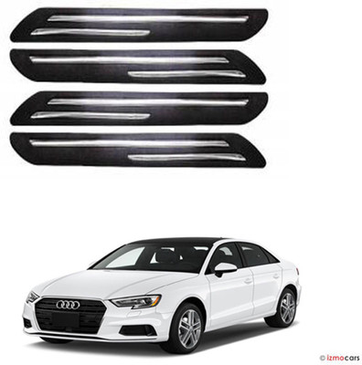 RONISH Silicone Car Bumper Guard(Black, Pack of 4, Audi, A3)