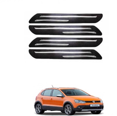 RONISH Silicone Car Bumper Guard(Black, Pack of 4, Volkswagen, Polo Cross)