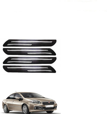 RONISH Rubber Car Bumper Guard(Black, Pack of 4, Fiat, Linea)