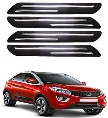 RONISH Silicone Car Bumper Guard(Black, Pack of 4, Tata, Universal For Car)