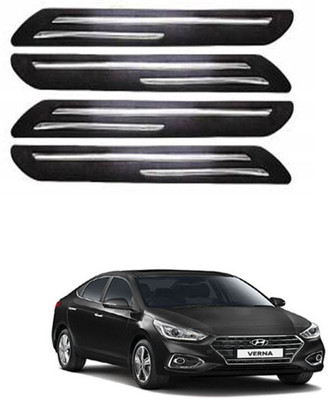 RONISH Silicone Car Bumper Guard(Black, Pack of 4, Hyundai, Verna)