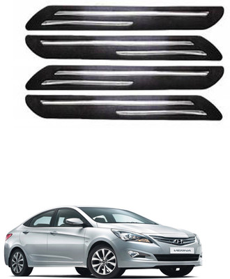 RONISH Rubber Car Bumper Guard(Black, Pack of 4, Hyundai, Verna)
