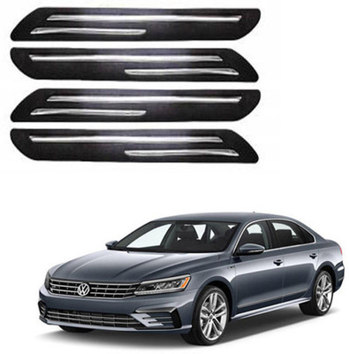 RONISH Silicone Car Bumper Guard(Black, Pack of 4, Volkswagen, Passat)