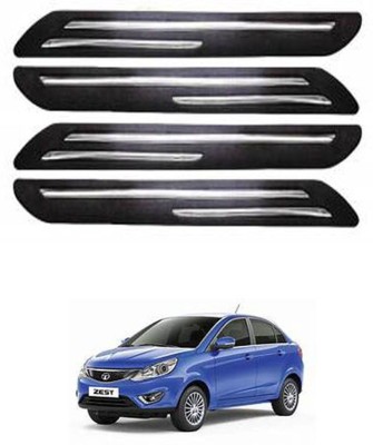 RONISH Silicone Car Bumper Guard(Black, Pack of 4, Tata, Zest)