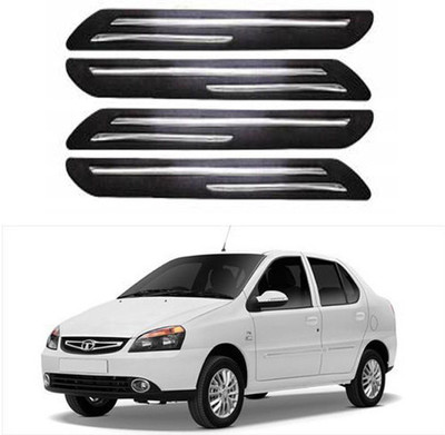 RONISH Silicone Car Bumper Guard(Black, Pack of 4, Tata, Indigo)