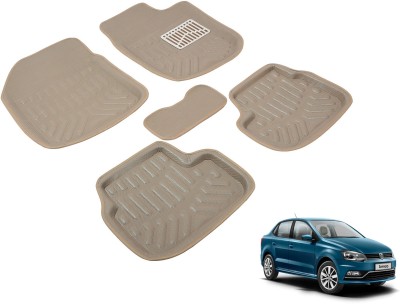 MOCKHE EVA, Plastic 3D Mat For  Volkswagen Ameo(Beige)