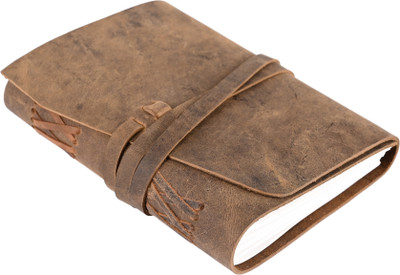 Bonjour Store handmade Regular Diary Unruled 240 Pages(Brown)