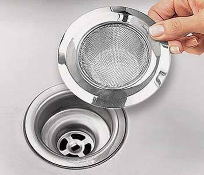STARRY Kitchen Sink Stainless Steel Push Down Strainer(11 cm Set of 1)