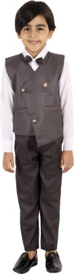 Alles Marche Boys Party(Festive) Waistcoat Trouser, Bow Tie, Shirt(Black)