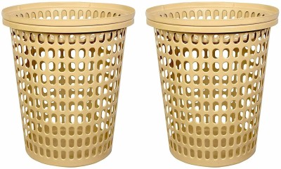 mastBus 50 L Beige Laundry Basket(Plastic)