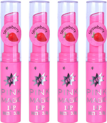PINNER fruit extract color changing magic lipstick combo pack of 3(PINK, 4 g)