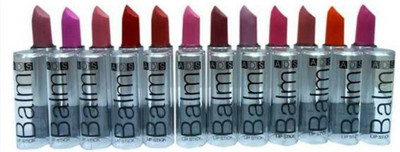 ads Balm lipstick set of 12 multicolor waterpoof(Multicolor, 1.5 g)