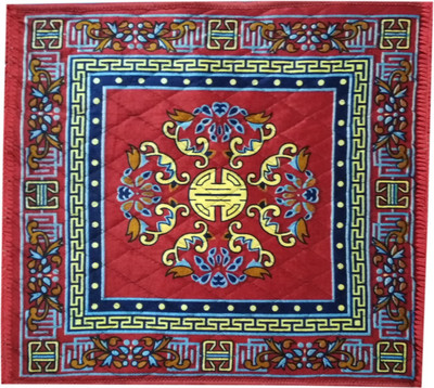 Exotic Home Polyester Prayer Mat(Maroon, Medium)