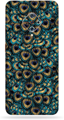OggyBaba Vivo S1 Pro Mobile Skin(Peacock Feather Multicolor Skin With Ultra Matte Finish)