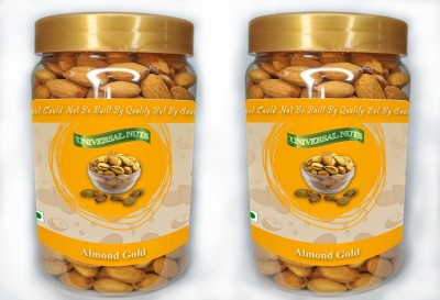 T.S. Universal Almond Gold (Big) Non Roasted or Salted , Super Value Combo Pack Almonds(2 x 300 g)