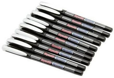 Reynolds Liquiflo Ball Pen(Pack of 10, Ink Color - Black)