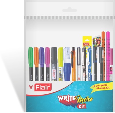 Flair Creative Write More Kit Stationery Set(Pack of 18)
