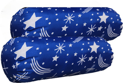 Changers Microfibre Abstract Sleeping Pillow Pack of 2(Blue, White)