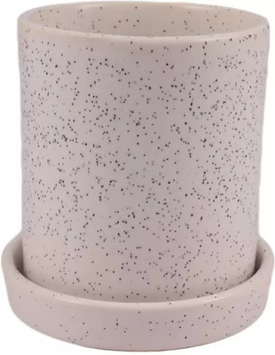 SBC TABLE TOP WITH PLATE CERAMIC POT Plant Container Set(Ceramic)