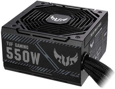 ASUS TUF Gaming 550B 550 Watts Computer PSU with 2 SATA Cables(Black)