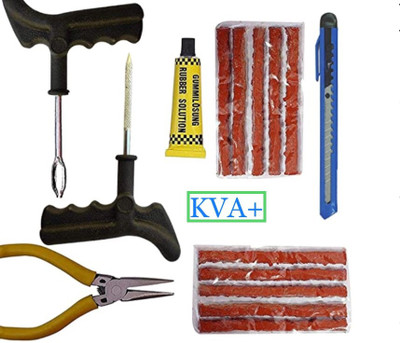 KVA PLUS KV+ 9 Tubeless Tyre Puncture Repair Kit Tubeless Tyre Puncture Repair Kit For Rs. 198 @ 67 %