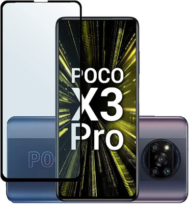 GDBUY Edge To Edge Tempered Glass for Poco X3 Pro(Pack of 1)