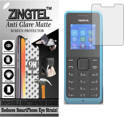 ZINGTEL Tempered Glass Guard for NOKIA 105 (Matte Flexible Shatterproof)(Pack of 1)