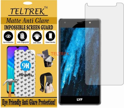 TELTREK Tempered Glass Guard for LYF WATER F1S (LS-5201) (Matte Flexible Shatterproof)(Pack of 1)