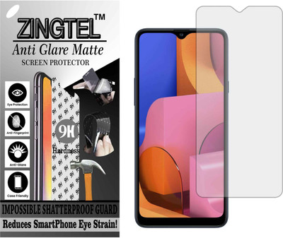 ZINGTEL Tempered Glass Guard for SAMSUNG GALAXY A20S (Matte Flexible Shatterproof)(Pack of 1)