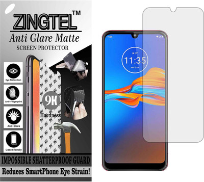 ZINGTEL Tempered Glass Guard for MOTOROLA MOTO E6 PLUS (Matte Flexible Shatterproof)(Pack of 1)