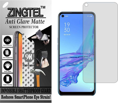 ZINGTEL Tempered Glass Guard for OPPO A53 CPH2127 (Matte Flexible Shatterproof)(Pack of 1)