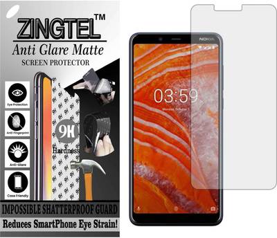 ZINGTEL Tempered Glass Guard for NOKIA TA-1118 (NOKIA 3.1 PLUS) (Matte Flexible Shatterproof)  (Pack of 1)