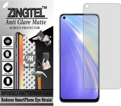 ZINGTEL Tempered Glass Guard for REALME 6I (Matte Flexible Shatterproof)(Pack of 1)