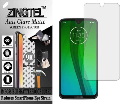 ZINGTEL Tempered Glass Guard for MOTO G7 PLUS (Matte Flexible Shatterproof)(Pack of 1)
