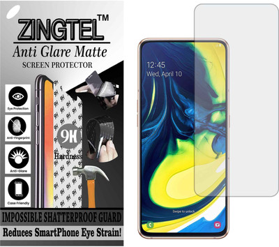 ZINGTEL Tempered Glass Guard for SAMSUNG GALAXY A80 (Matte Flexible Shatterproof)(Pack of 1)