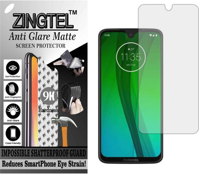 ZINGTEL Tempered Glass Guard for MOTO G7 (Matte Flexible Shatterproof)(Pack of 1)