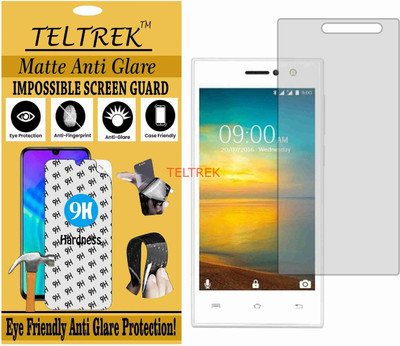 TELTREK Tempered Glass Guard for LAVA A76 PLUS (Matte Flexible Shatterproof)(Pack of 1)