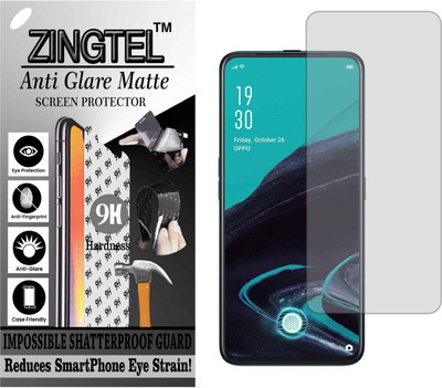ZINGTEL Tempered Glass Guard for OPPO RENO 2F (Matte Flexible Shatterproof)(Pack of 1)