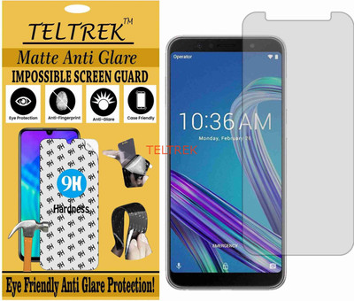 TELTREK Tempered Glass Guard for ASUS ZENFONE MAX PRO (M1) (Matte Flexible Shatterproof)(Pack of 1)