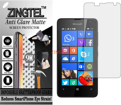 ZINGTEL Tempered Glass Guard for MICROSOFT LUMIA 430 DUAL SIM (Matte Flexible Shatterproof)(Pack of 1)