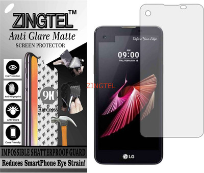 ZINGTEL Tempered Glass Guard for LG X SCREEN (Matte Flexible Shatterproof)(Pack of 1)